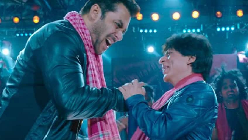 Salman Khan and Shah Rukh Khan in a still from Zero
